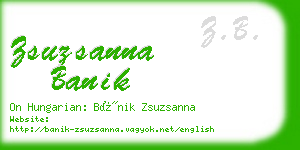 zsuzsanna banik business card